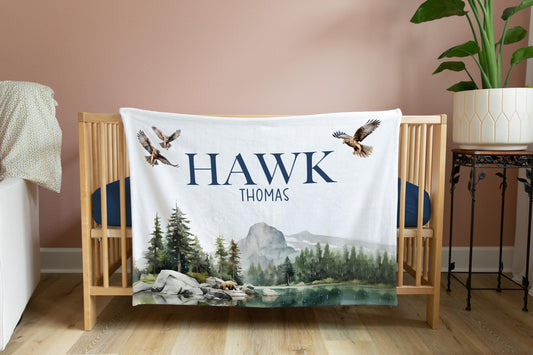 Hawk Mountains Baby Blanket, Adventure M32