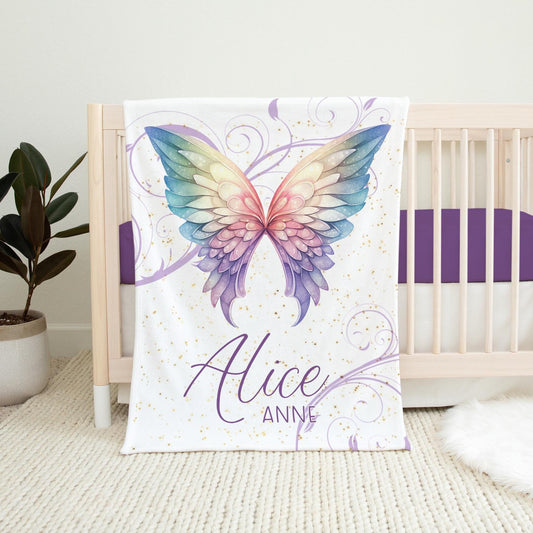 Fairy Wings Nursery Baby Blanket, G75