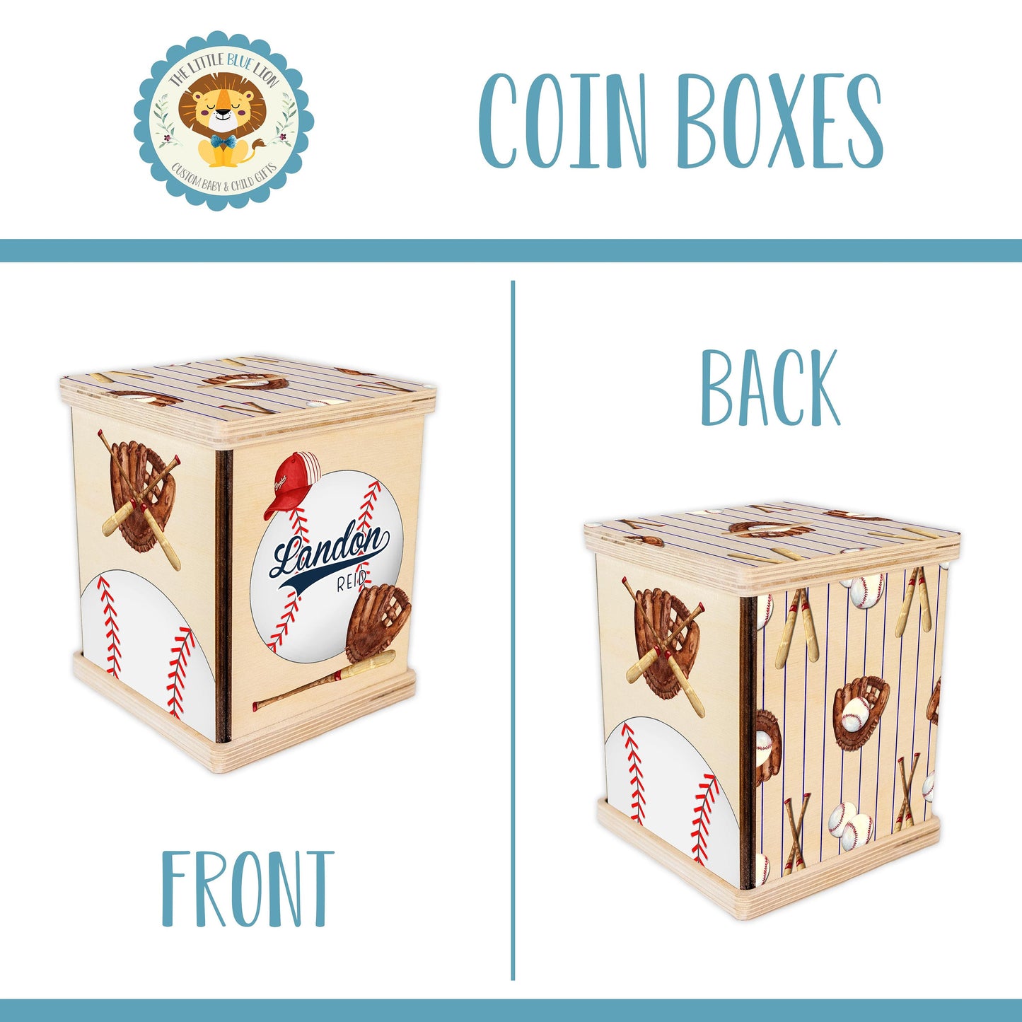 Baseball Piggy Bank, Sports Nursery B77