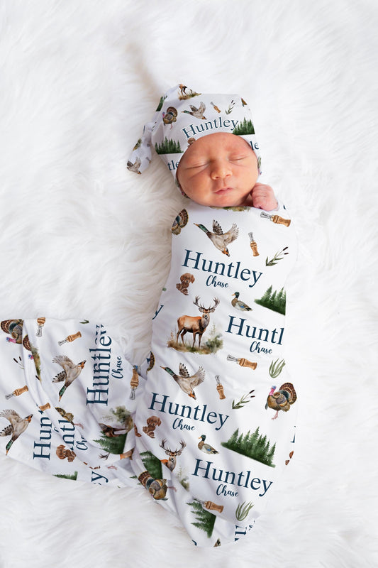 Hunting Swaddle Set, Buck and Duck W61