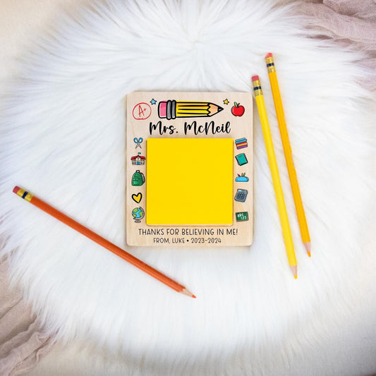 Teacher Sticky Note Holder, Teacher Appreciation Gift