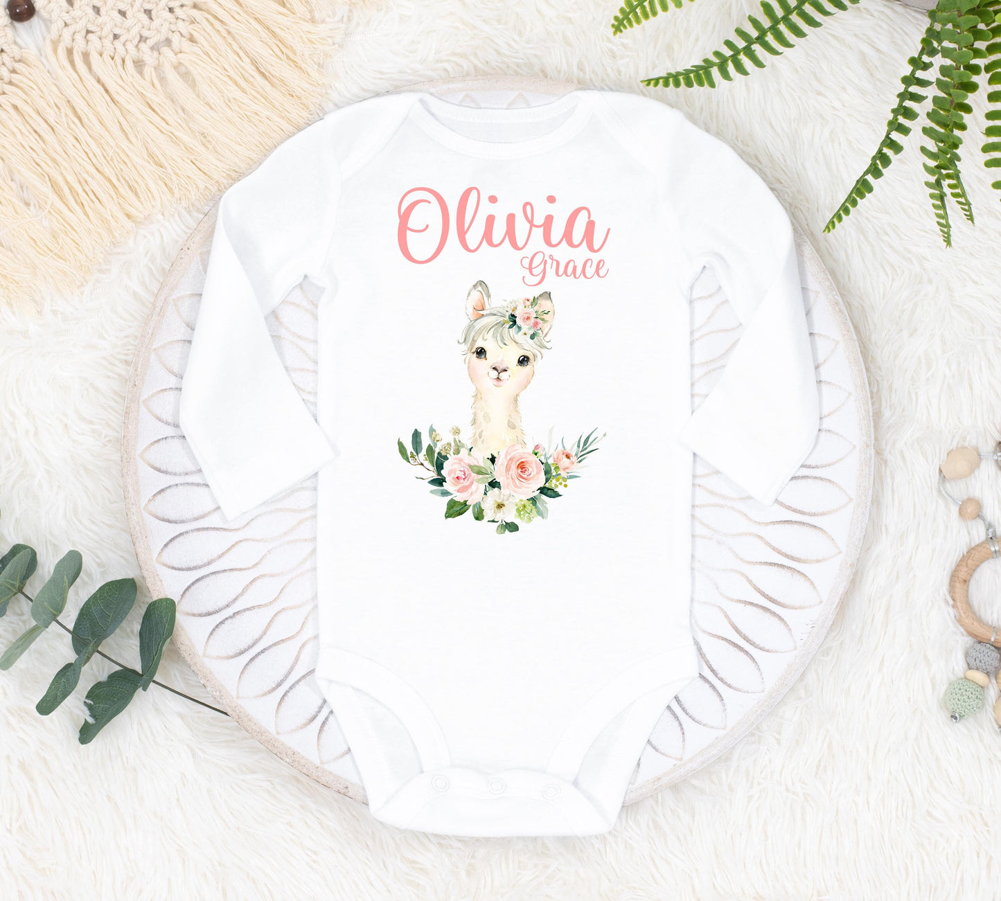 Llama Baby Bodysuit