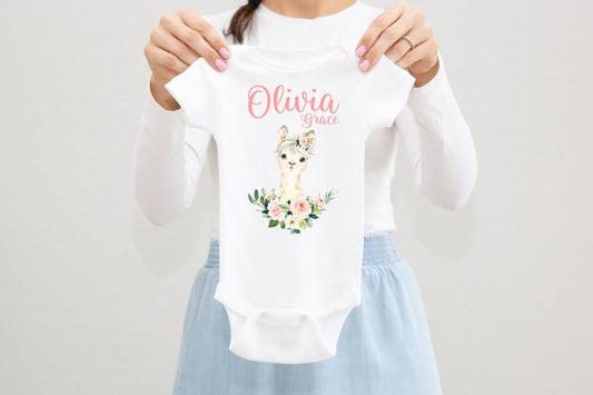 Llama Baby Bodysuit