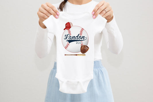 Baseball Baby Bodysuit Outfit, B77