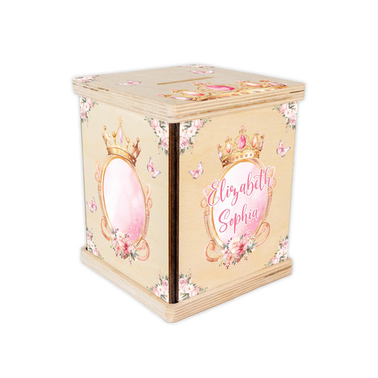 Princess Piggy Bank, Custom Coin Bank, Girl G79