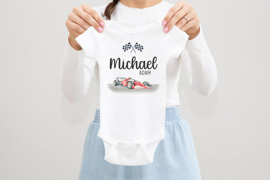 Race Car Baby Bodysuit, T71