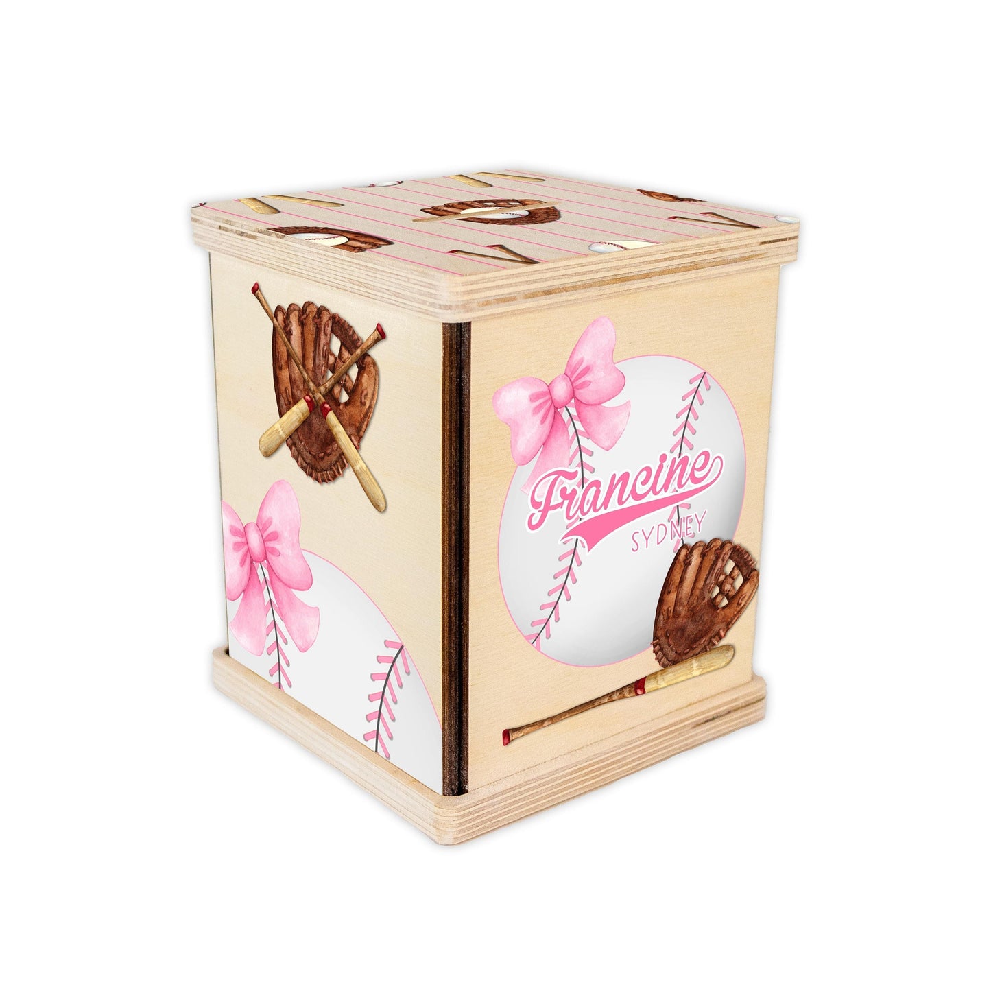 Girl Baseball Piggy Bank, Sports G80