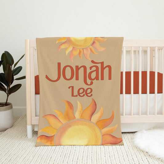 Sunshine Blanket, Gender Neutral Blanket, Sun Nursery T73