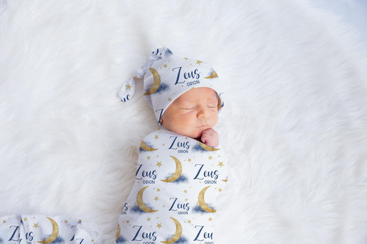 Moon Swaddle Set, Love You To The Moon and Back, T72