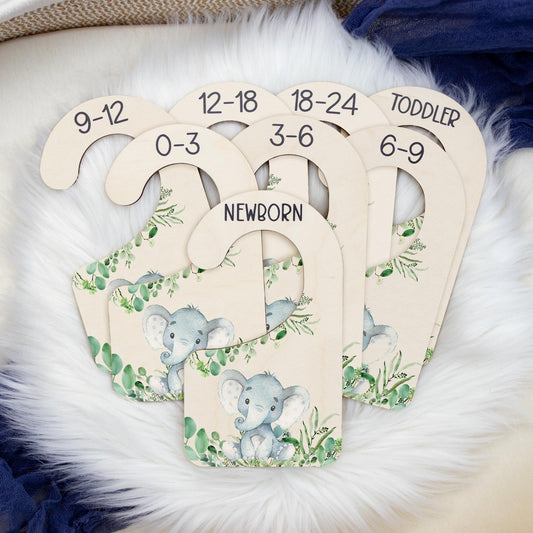 Elephant Wood Clothing Dividers, S6