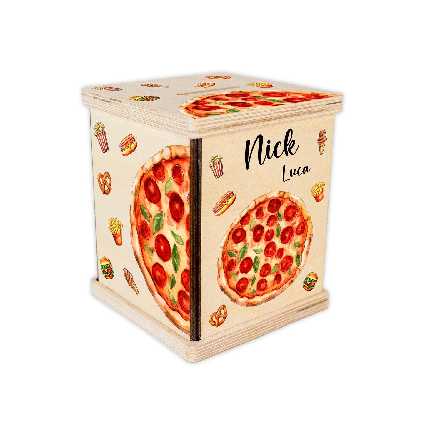 Pizza Piggy Bank, Foods Custom Coin Bank