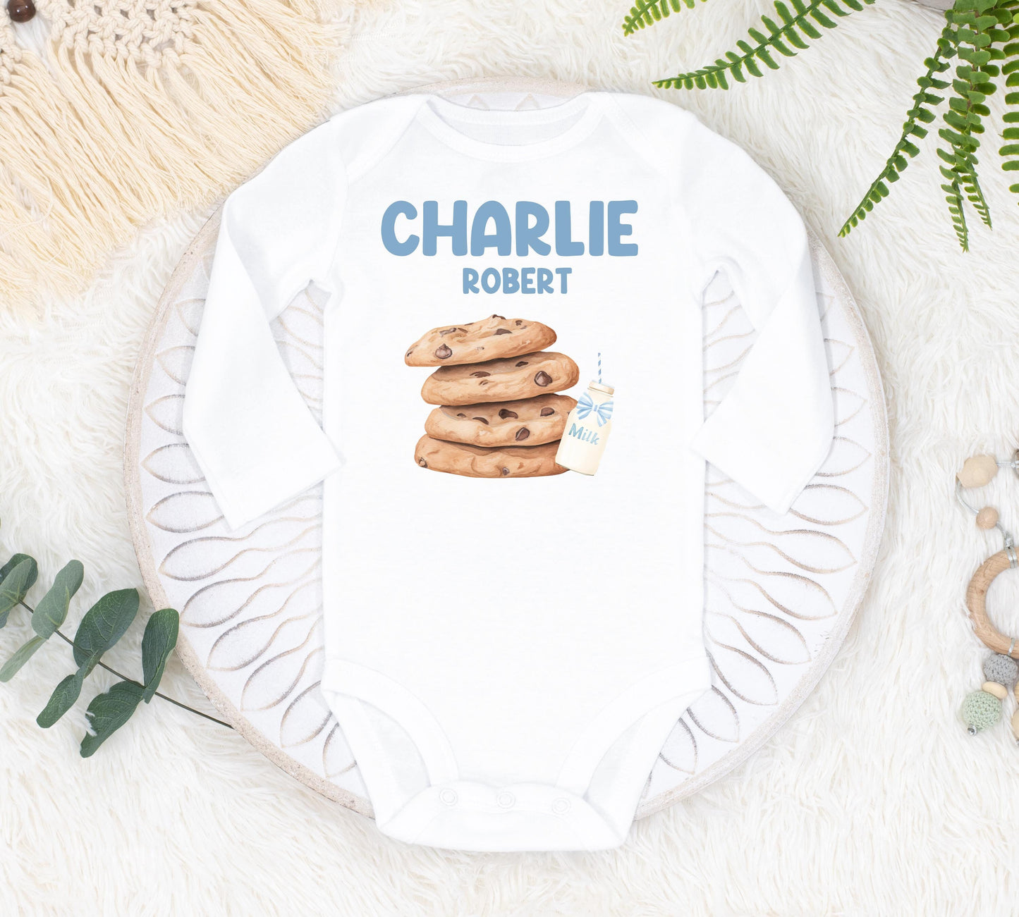 Cookies and Milk Baby Bodysuit, B83