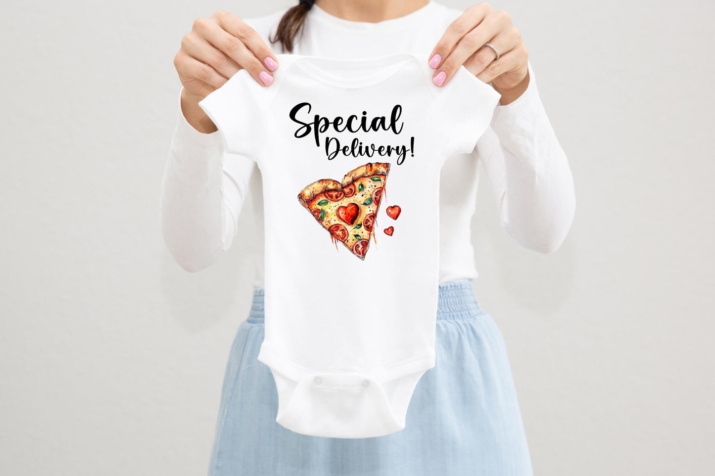 Special Delivery Pizza Baby Bodysuit