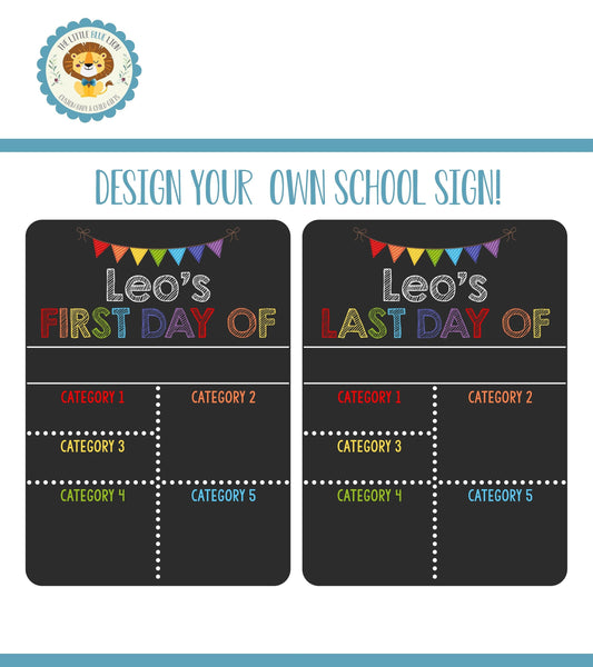 Design Your Own Liquid Chalk Dry Erase School Sign