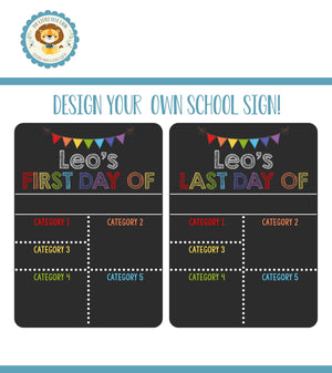 Design Your Own Liquid Chalk Dry Erase School Sign