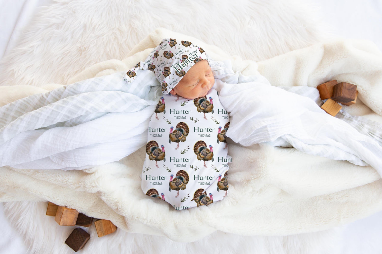 Hunting Swaddle Set, Turkey W60