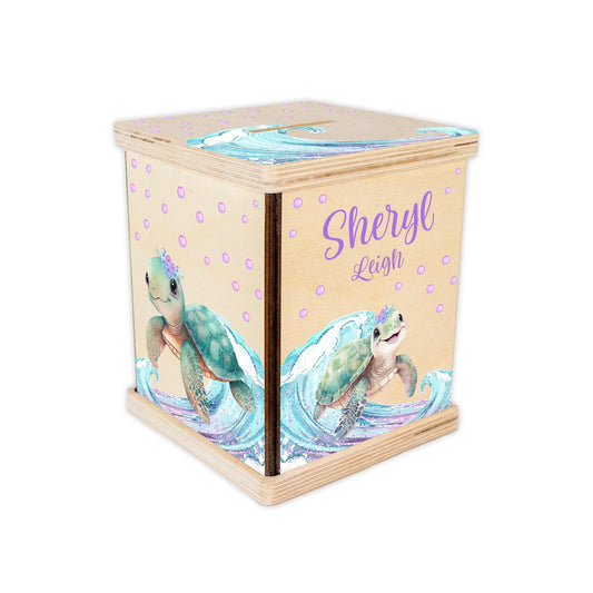Girl Turtle Piggy Bank, O46