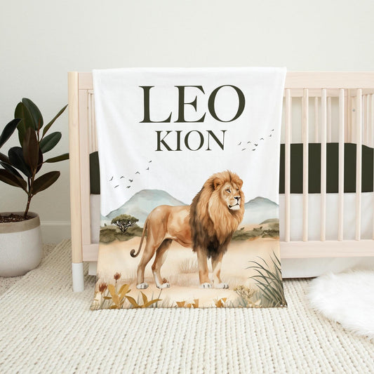 Lion Baby Blanket, Safari S70