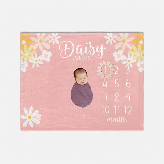 Daisy Milestone Blanket, F108