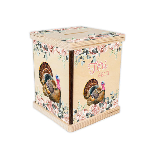 Wild Turkey Piggy Bank, Hunting Nursery, W66