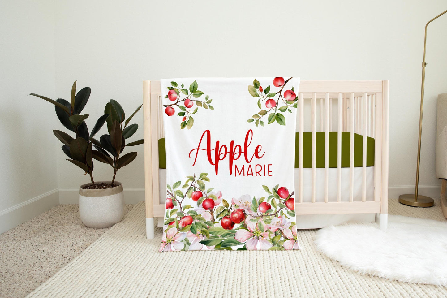 Apple Blossom Baby Blanket, F110