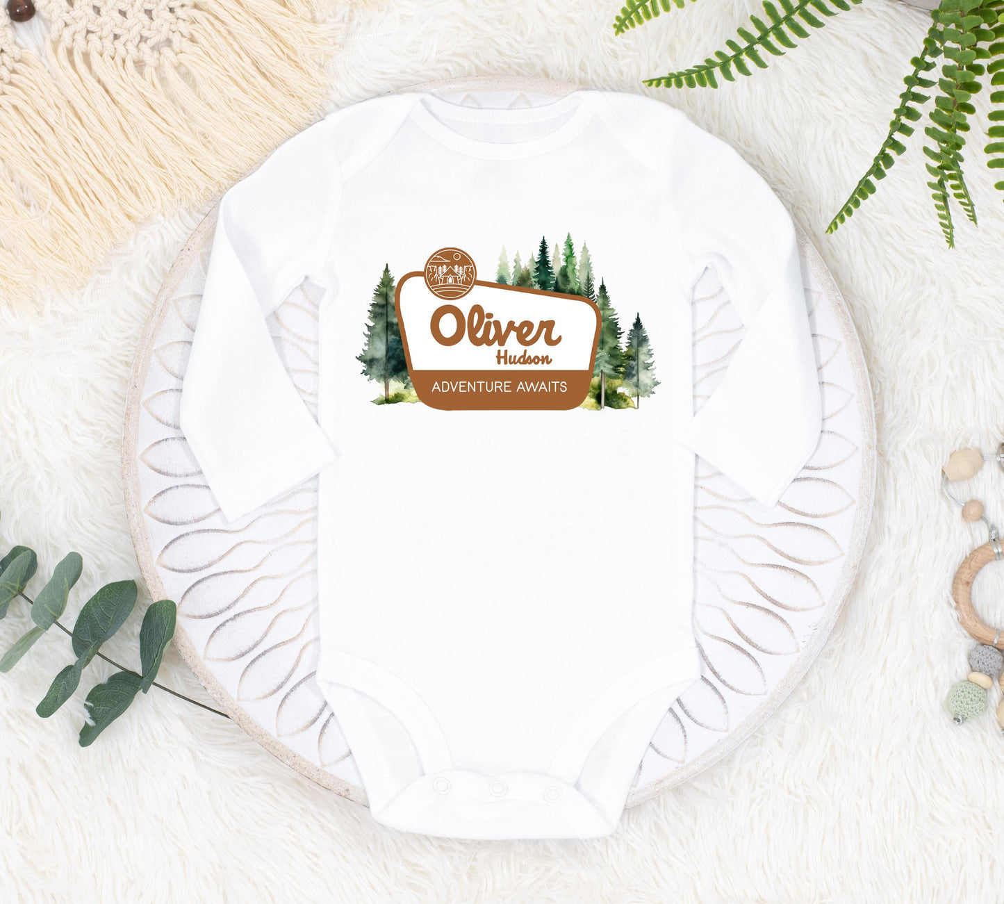 National Park Forest Baby Bodysuit, Adventure