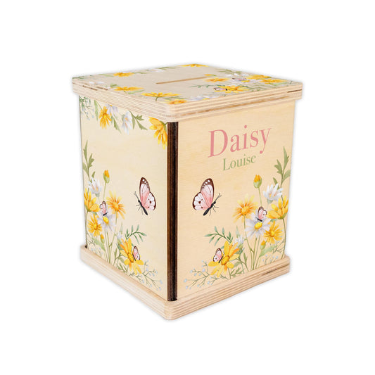 Daisy Piggy Bank, Custom Coin Bank, F64