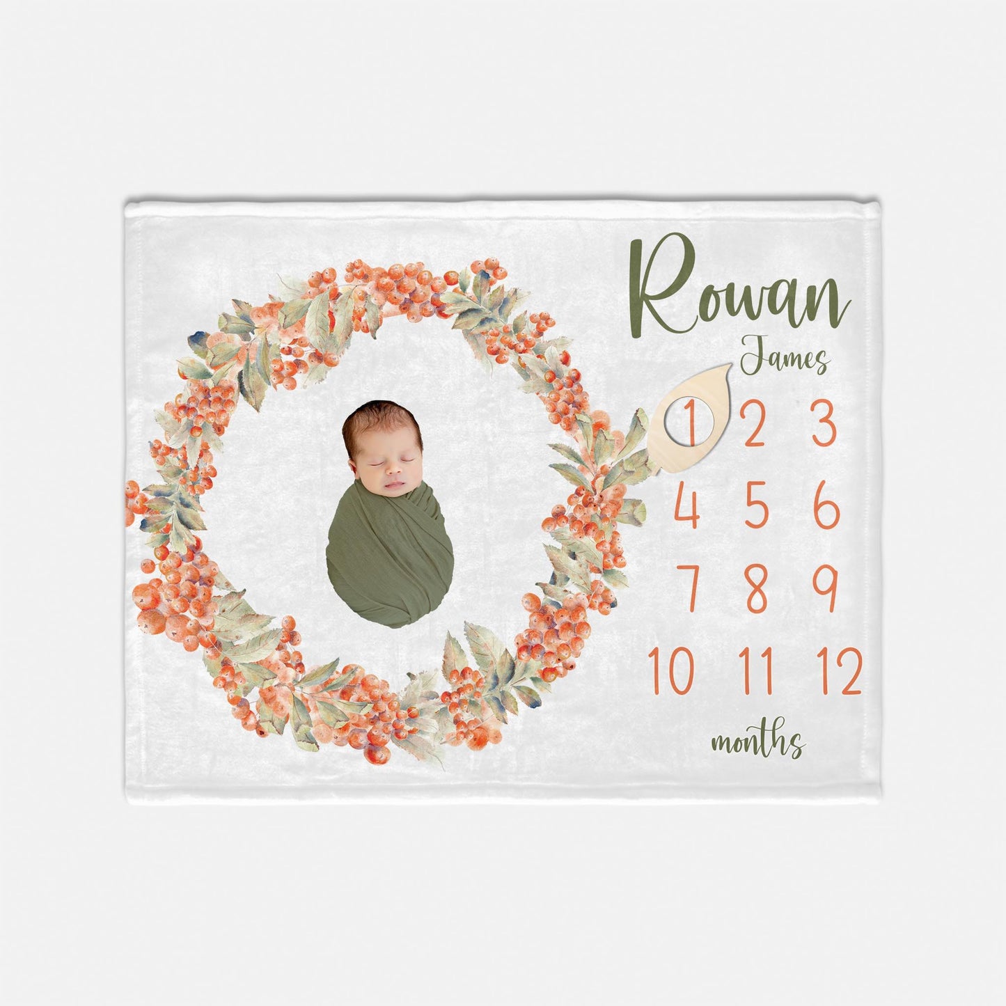 Rowan Berry Milestone Blanket, F112