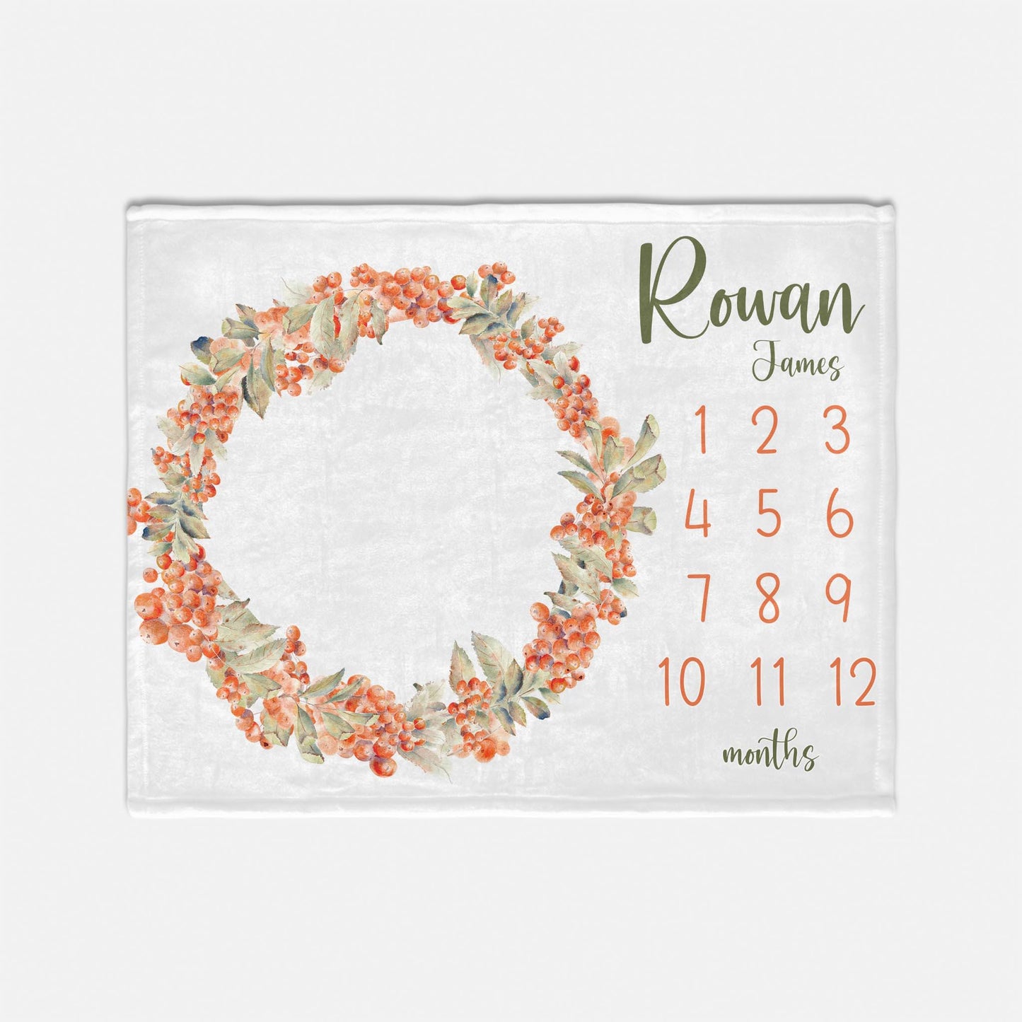 Rowan Berry Milestone Blanket, F112