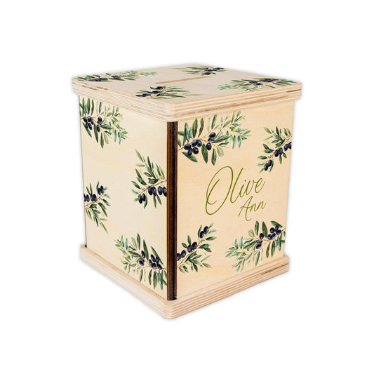 Olive Leaf Piggy Bank, F109