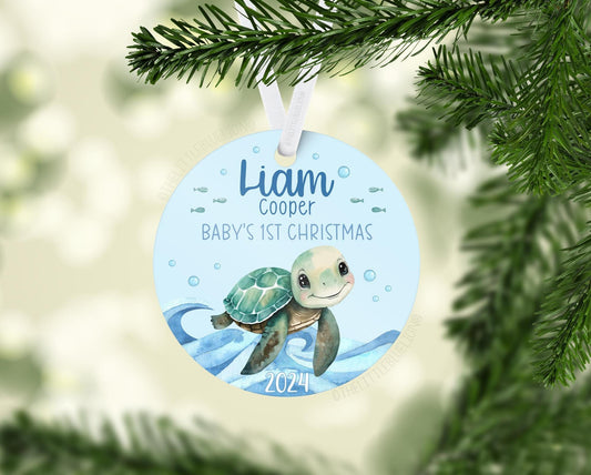 Turtle Baby's 1st Christmas Ornament, O33