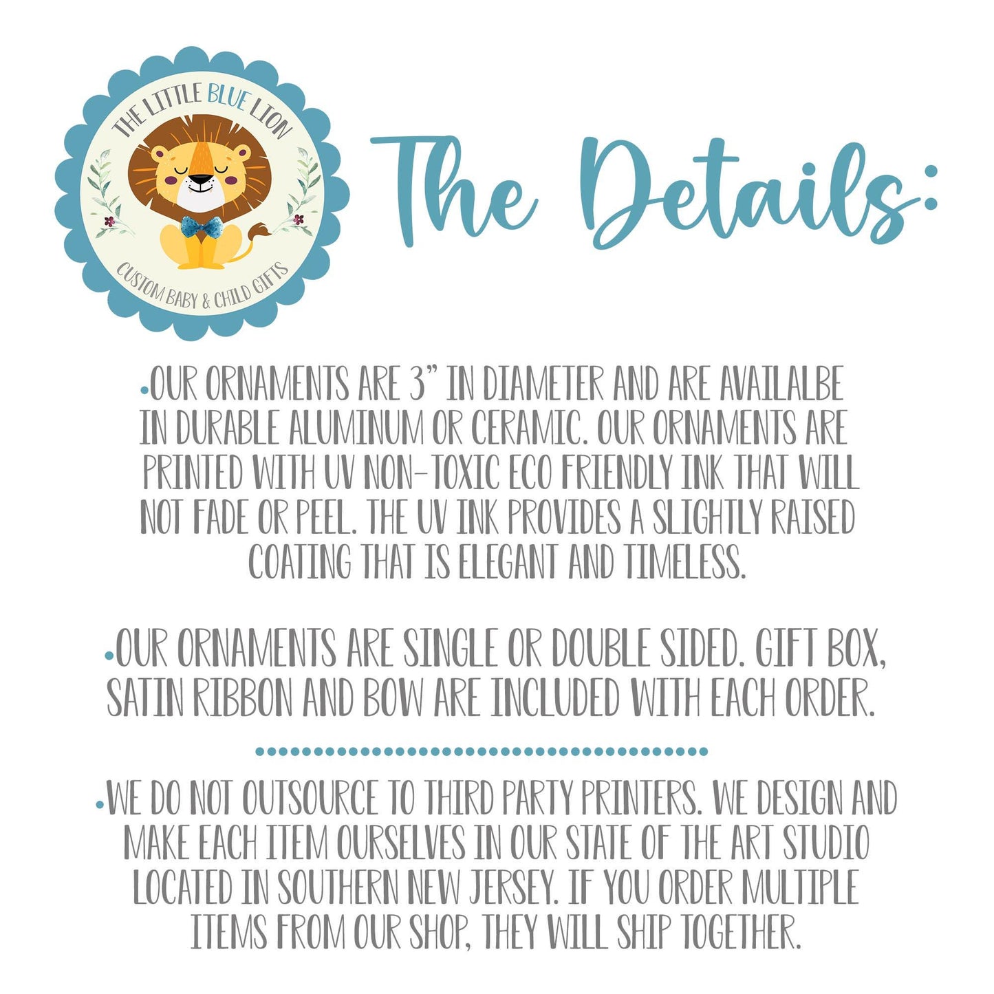 Lizard Baby First Christmas Ornament, B46