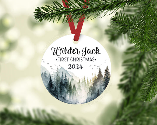 Mountains Baby First Christmas Ornament, M28