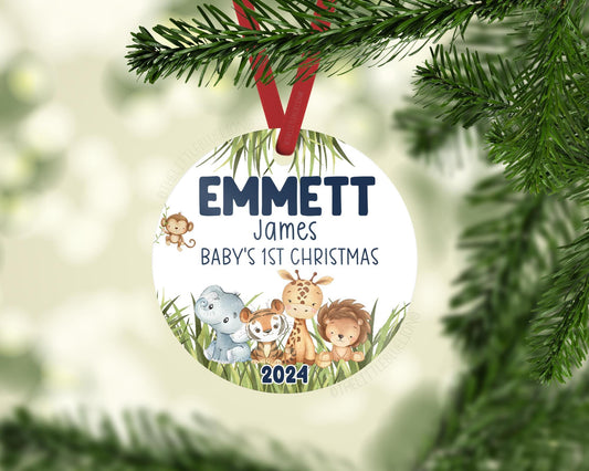 Safari Baby 1st Christmas Ornament, 6S3