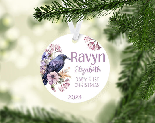 Raven Baby 1st Christmas Ornament, G74