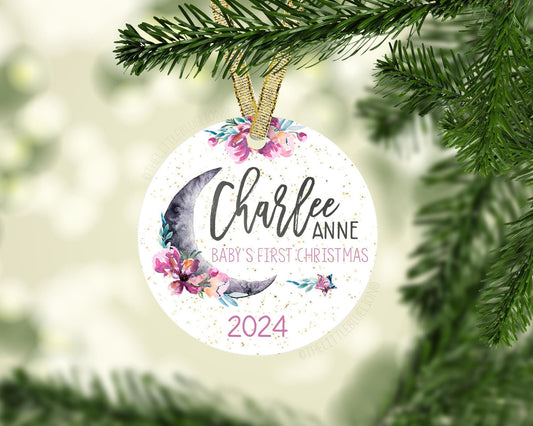 Luna Moon Baby 1st Christmas Ornament, T14