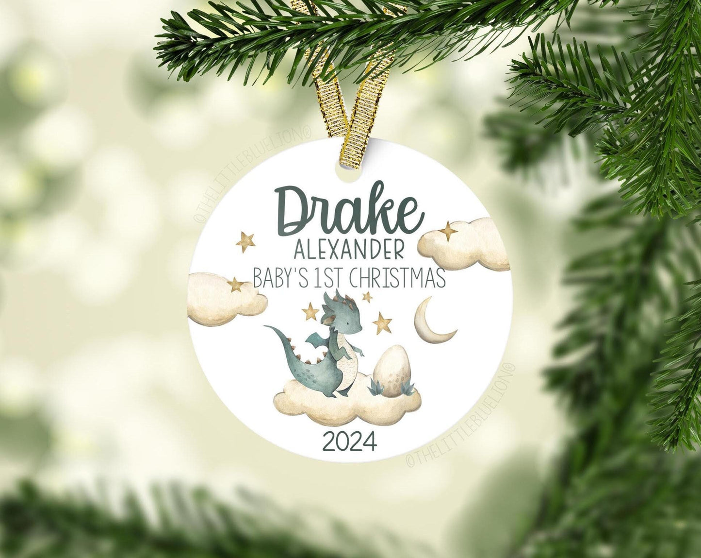 Dragon Baby First Christmas Ornament, B9