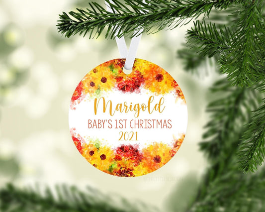 Marigold Baby 1st Christmas Ornament