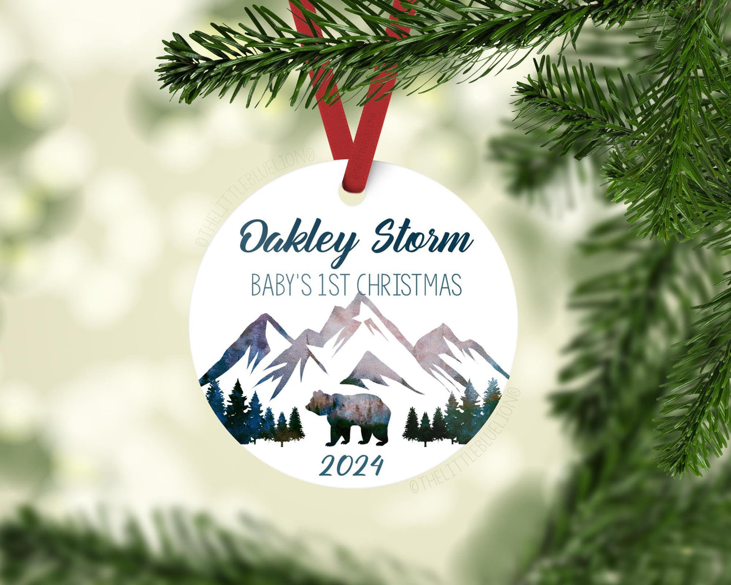 Bear Mountain Baby First Christmas Ornament, M5