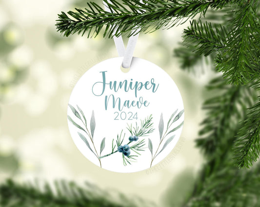 Juniper Baby 1st Christmas Ornament, F74
