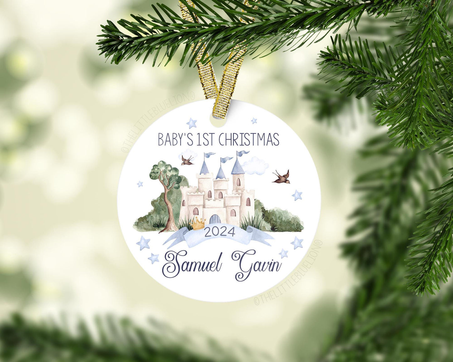 Prince Baby 1st Christmas Ornament, B22
