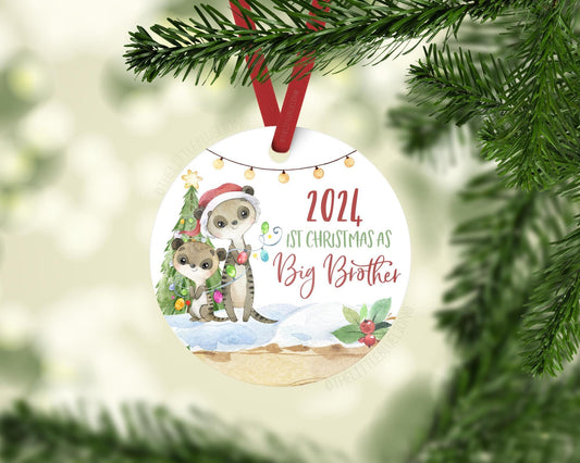 Meerkat, First Christmas As Big Brother Ornament