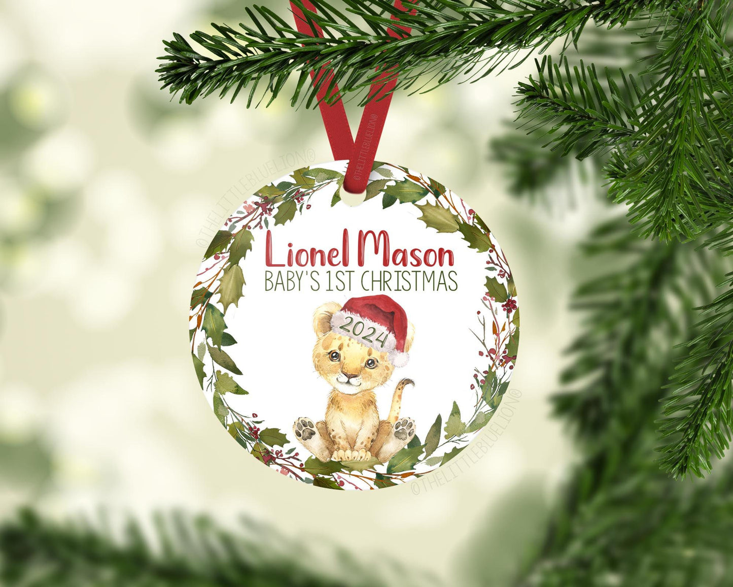 Lion Baby 1st Christmas Ornament, S8