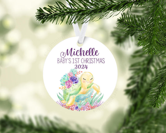 Turtle Baby's 1st Christmas Ornament, O7