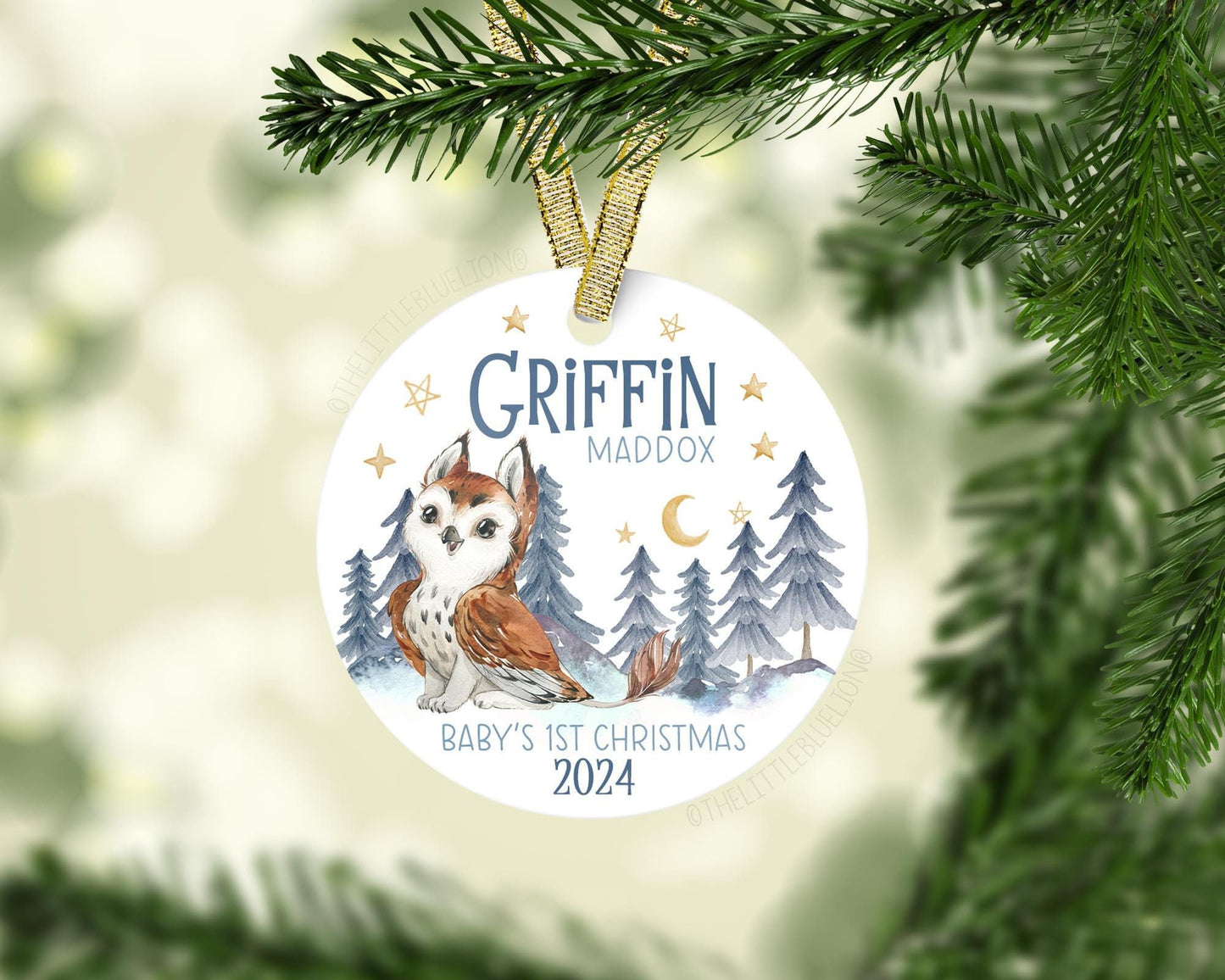 Griffin Baby First Christmas Ornament, B42
