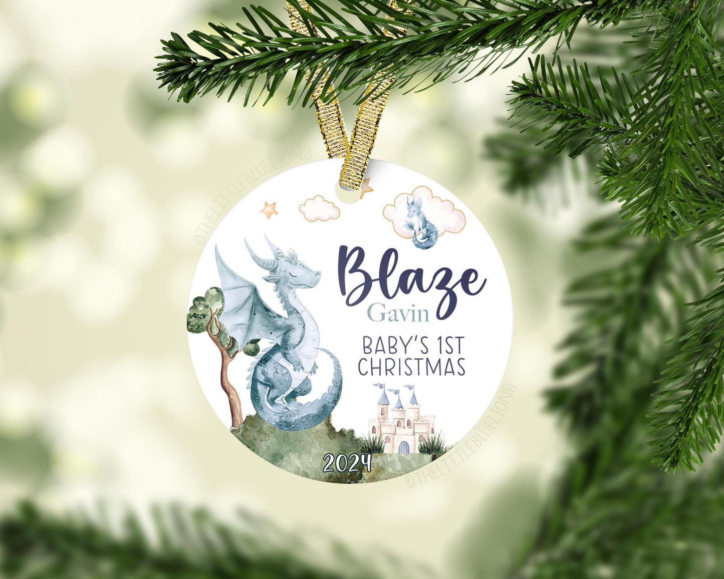 Dragon Baby First Christmas Ornament, B81