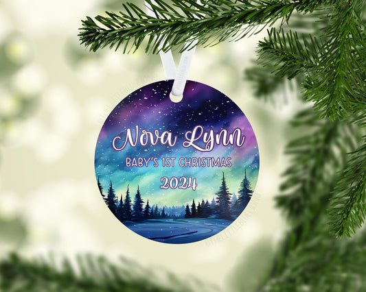 Northern Lights Baby's 1st Christmas Ornament, T74