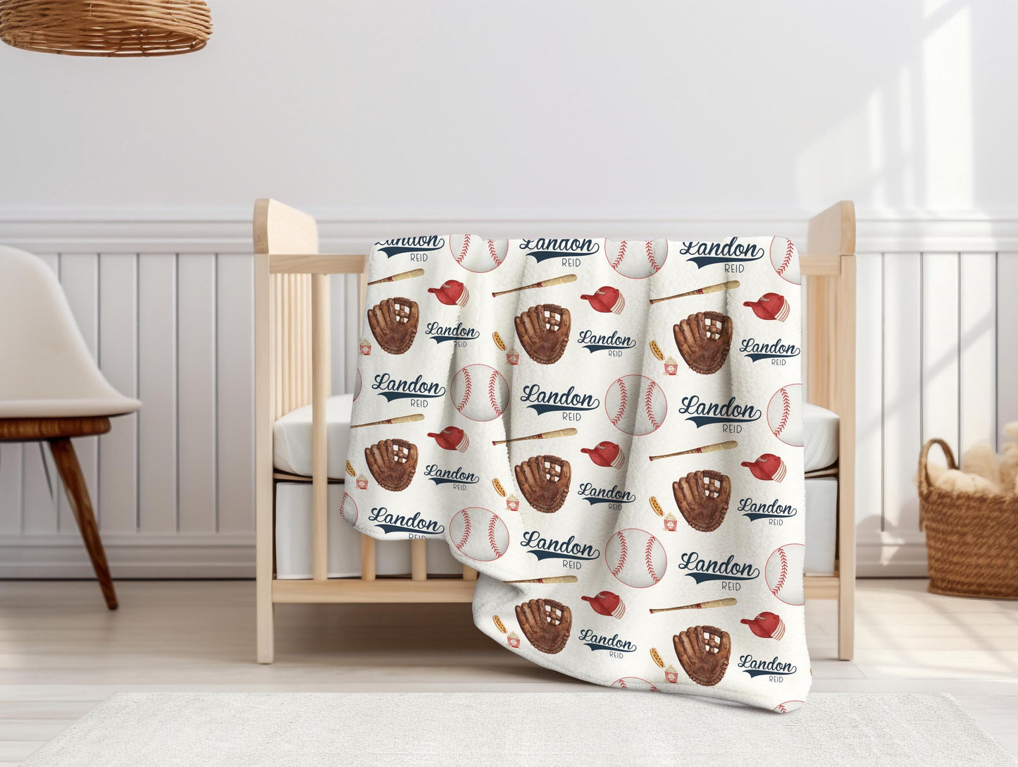 Baseball Blanket, Sports Theme B77