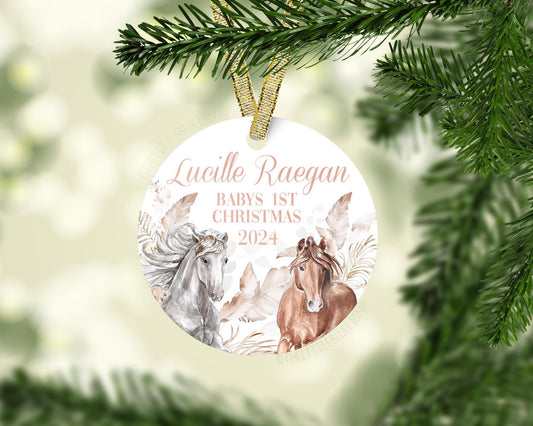 Horse Baby 1st Christmas Ornament, G42