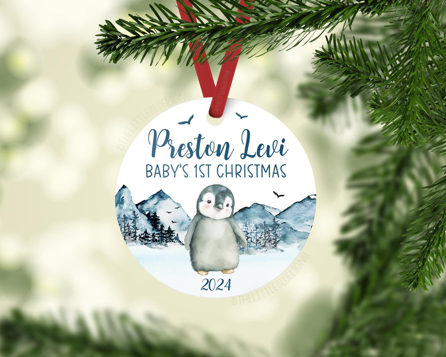 Penguin First Christmas Ornament, B61